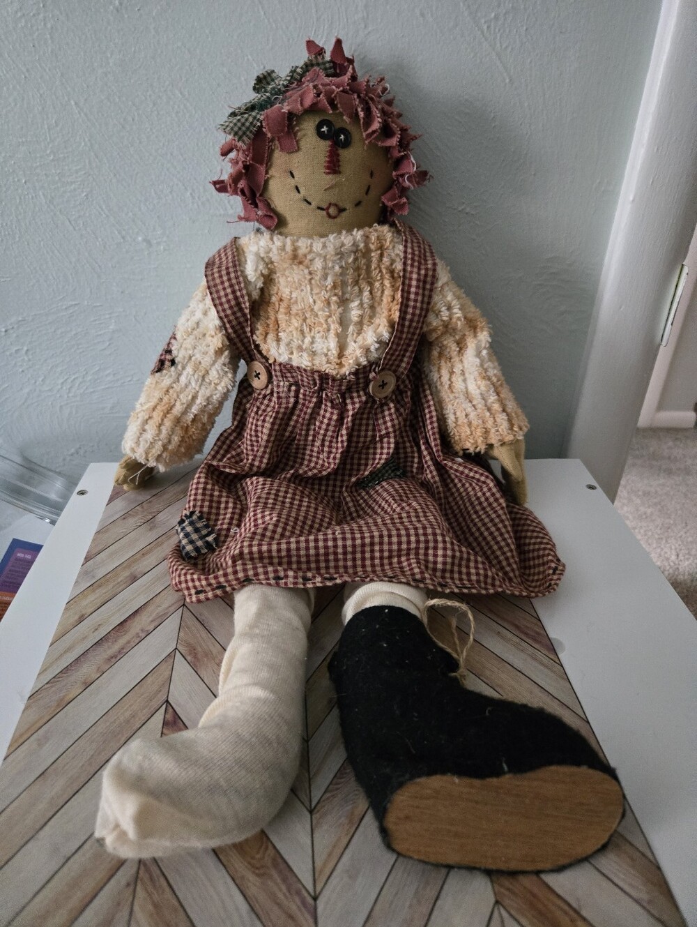 “Primitive Handmade Rag Doll”
